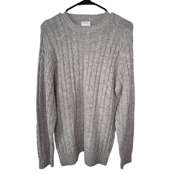 Tan Cable Knit Sweater  - Picture 1 of 4